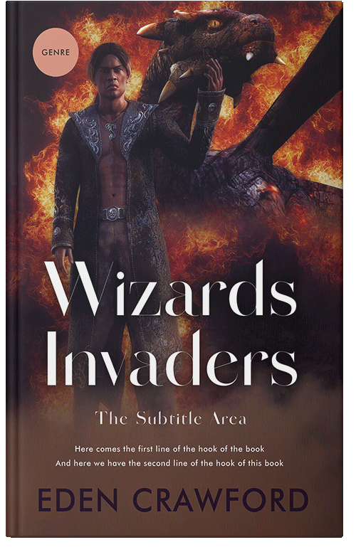 Front view of Premade Fantasy Book Cover - Cocoa Brown