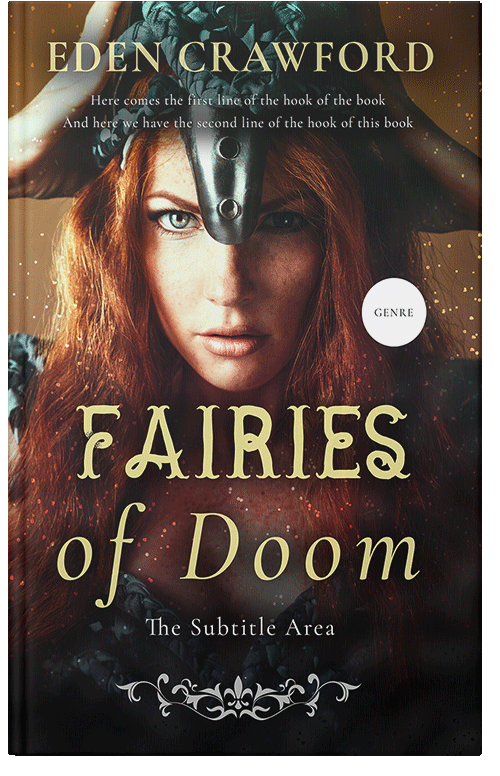 Front view of Premade Fantasy Book Cover - Cocoa Brown
