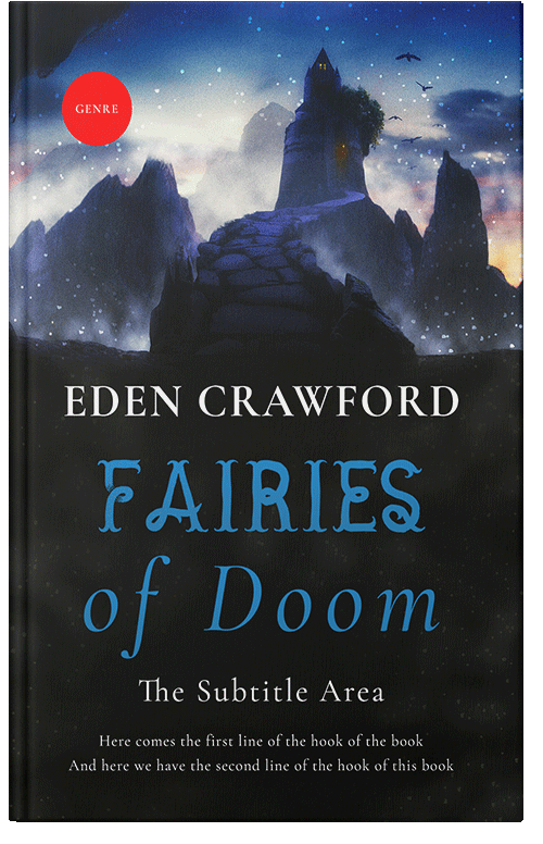 Front view of Premade Fantasy Book Cover - Woodsmoke