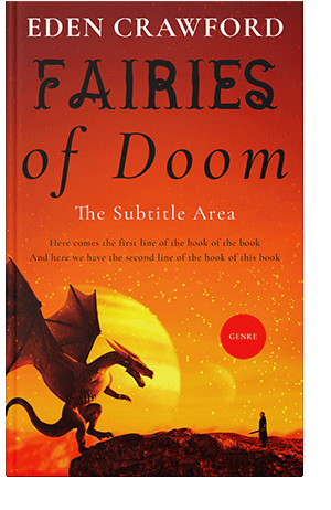 Pre Made Book Cover Milano Red