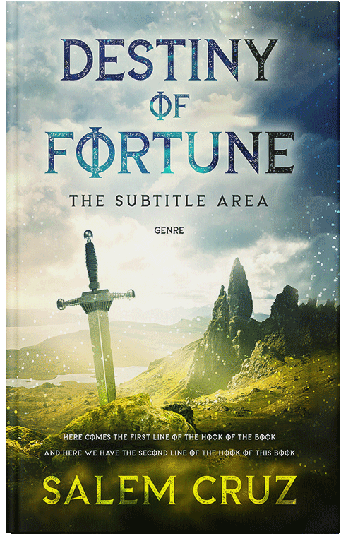 Front view of Premade Fantasy Book Cover - Heavy Metal