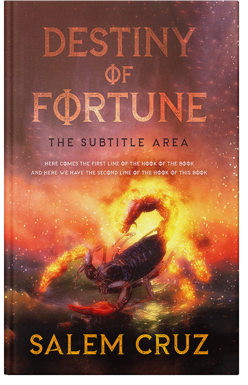 Front view of Premade Fantasy Book Cover - Sanguine Brown