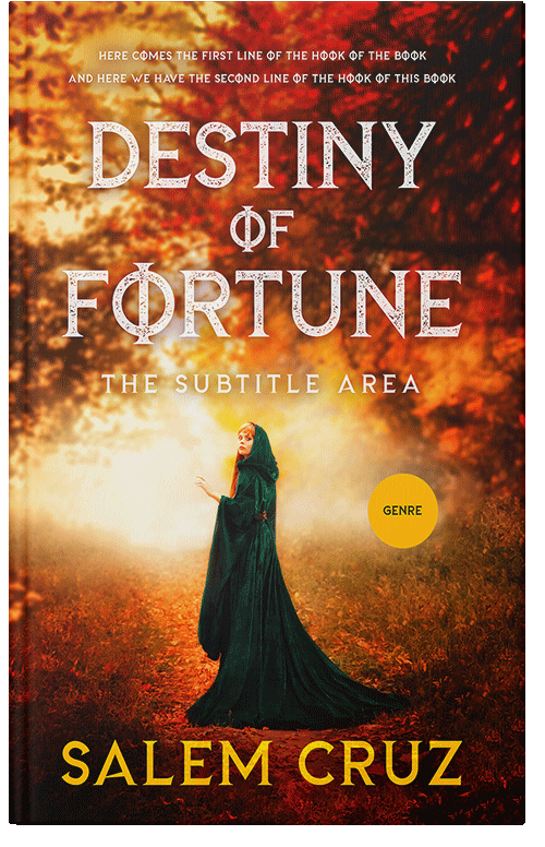 Front view of Premade Fantasy Book Cover - Crowshead