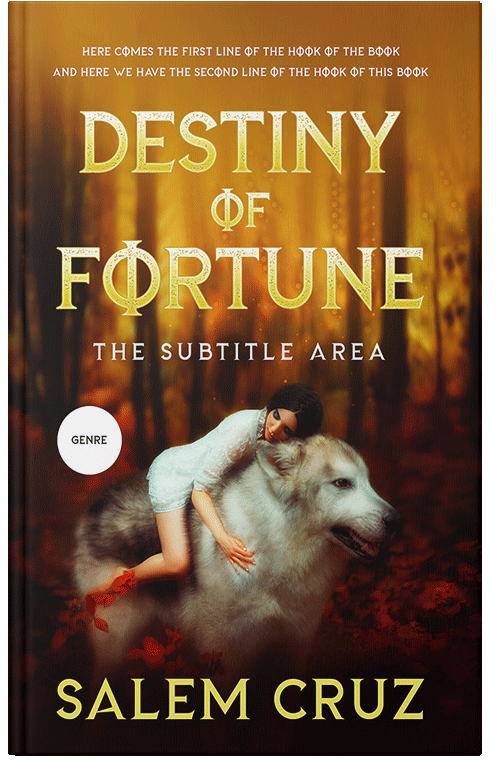 Front view of Premade Fantasy Book Cover - Korma