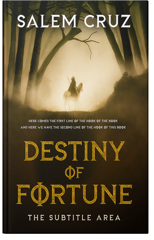 Front view of Premade Fantasy Book Cover - Brandy