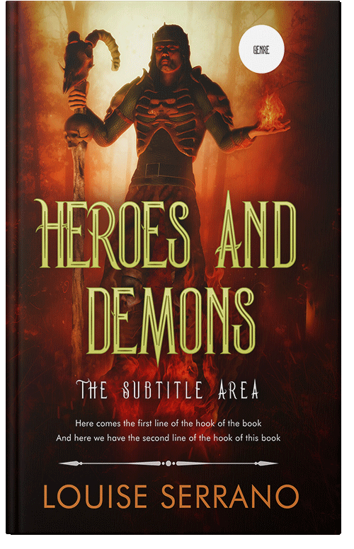 Front view of Premade Fantasy Book Cover - Di Serria