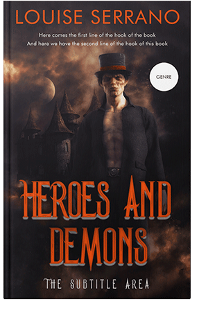 Pre Made Book Cover Cocoa Brown