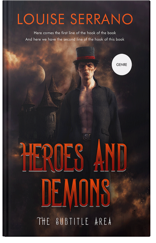 Front view of Premade Fantasy Book Cover - Cocoa Brown