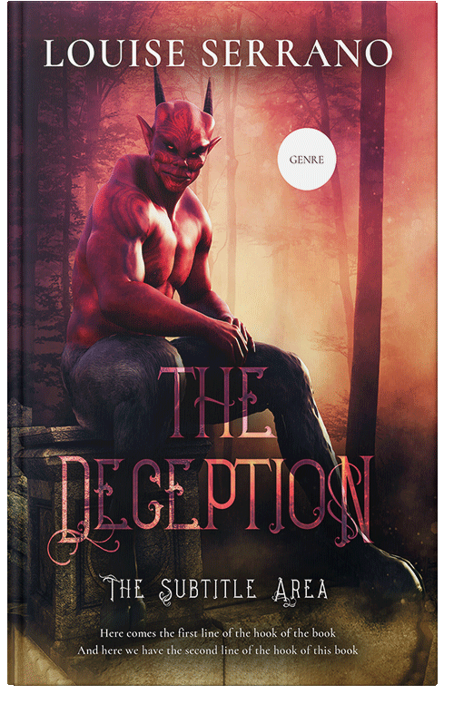 Front view of Premade Fantasy Book Cover - Burning Sand