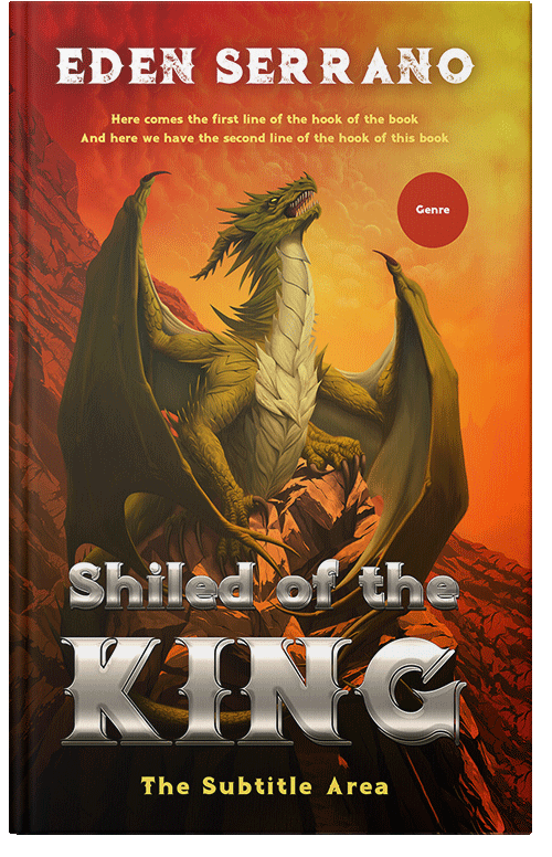 Front view of Premade Fantasy Book Cover - Orange Roughy