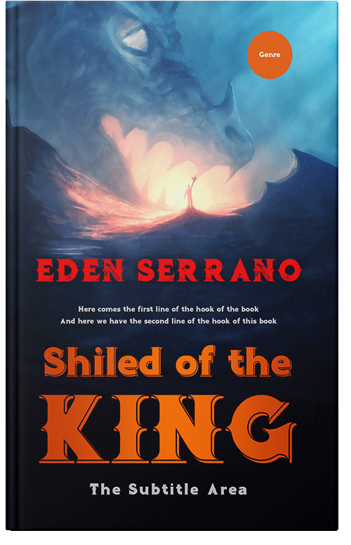 Front view of Premade Fantasy Book Cover - Terracotta