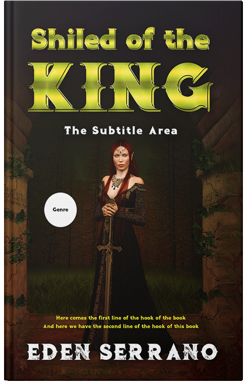 Front view of Premade Fantasy Book Cover - Crowshead