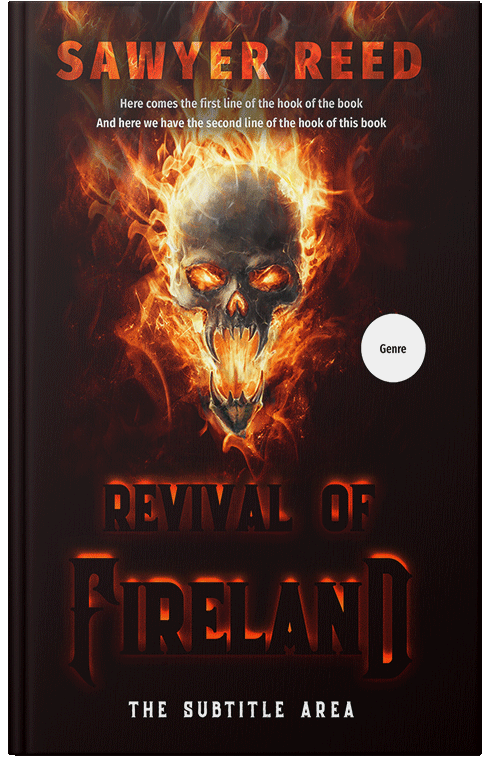 Front view of Premade Fantasy Book Cover - Raw Sienna