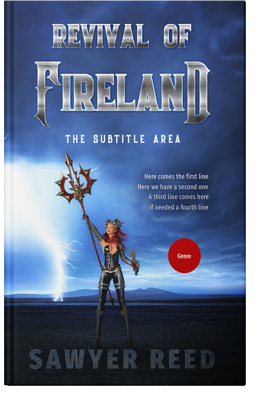 Front view of Premade Fantasy Book Cover - Astronaut