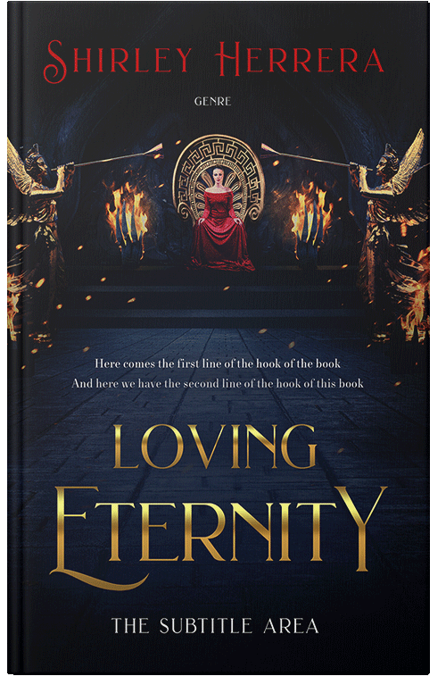 Front view of Premade Fantasy Book Cover - Ebony