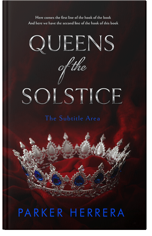 Front view of Premade Fantasy Book Cover - Graphite