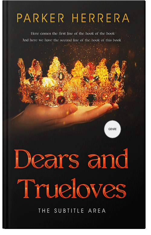 Front view of Premade Fantasy Book Cover - Asphalt