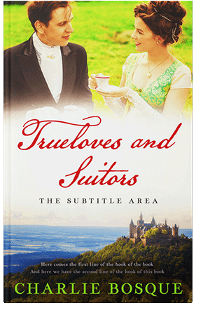 Pre Made Book Cover Green White