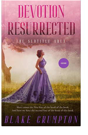 Pre Made Book Cover Puce