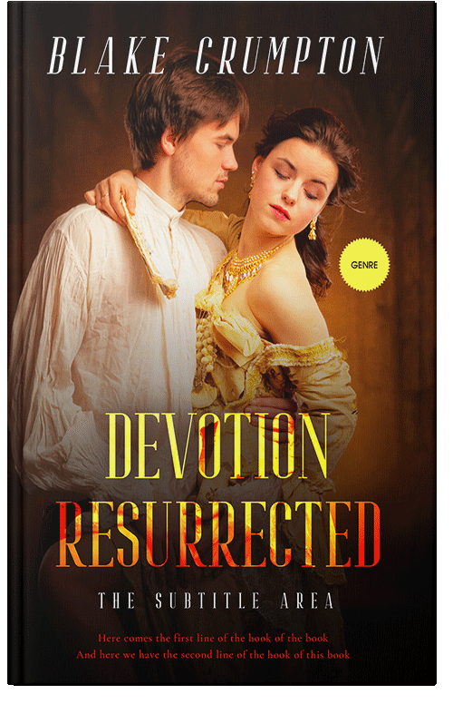 Front view of Premade Historical Book Cover - Harvest Gold