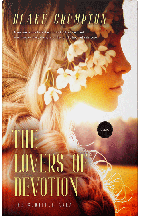 Front view of Premade Romance Book Cover - Raw Sienna