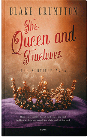 Premade Book Cover Antique Brass