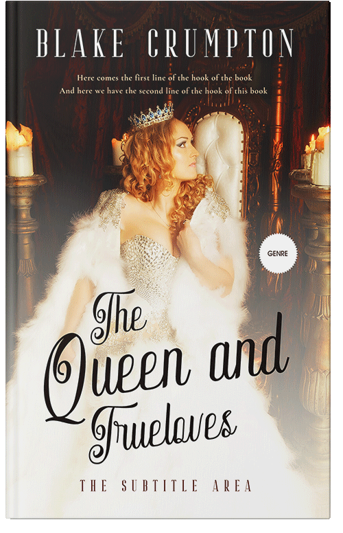 Front view of Premade Fantasy Book Cover - White Rock