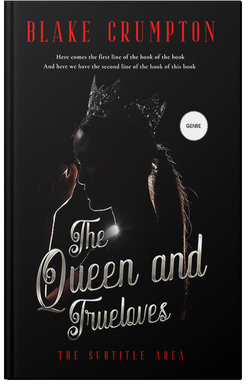 Front view of Premade Teen & Young Adult Book Cover - Black