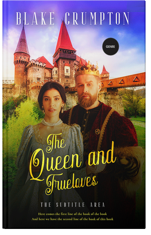 Front view of Premade Historical Book Cover - Calico