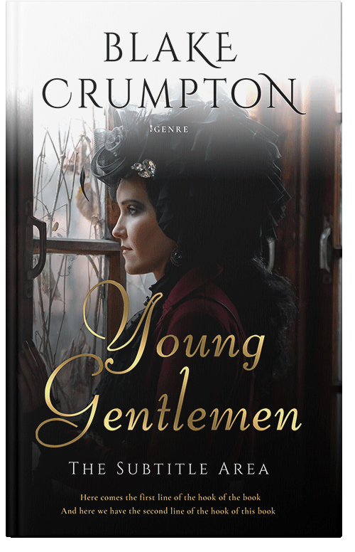 Front view of Premade Historical Book Cover - Silk