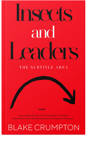 Pre Made Book Cover Red