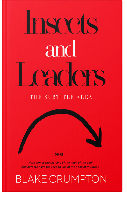 Front view of Premade Self-Improvement & Self-Help Book Cover - Red