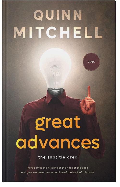 Front view of Premade Self-Improvement & Self-Help Book Cover - Woody Brown