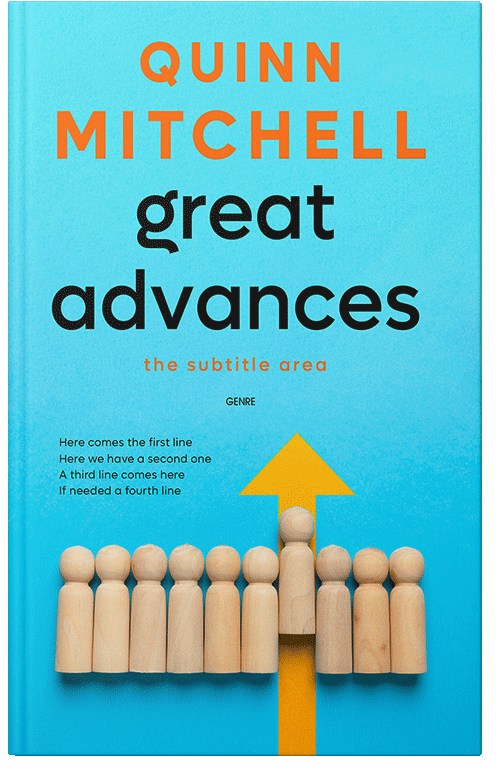 Front view of Picton Blue #11881 - Premade Self-Improvement & Self-Help Book Cover