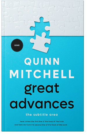 Premade Book Cover Bright Turquoise