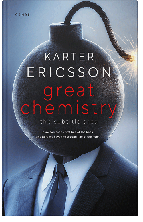 Front view of Premade Business Book Cover - Gray Suit