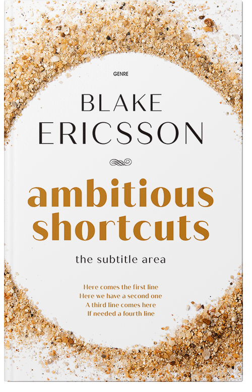 Front view of Premade Self-Improvement & Self-Help Book Cover - Almond