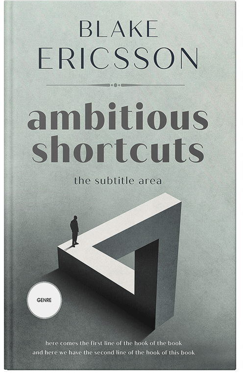 Front view of Premade Self-Improvement & Self-Help Book Cover - Pumice