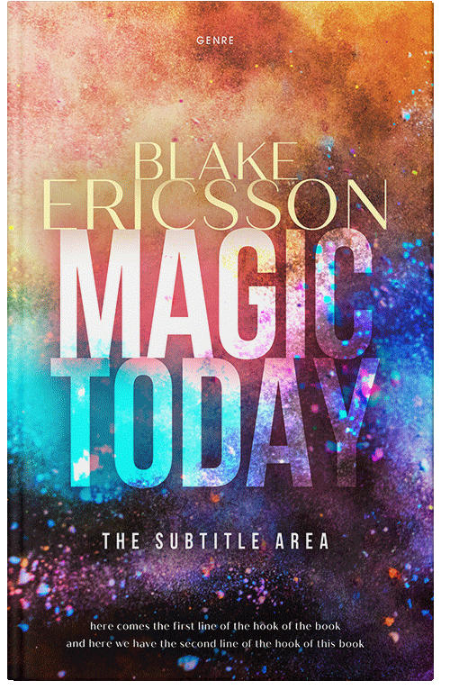 Front view of Premade Fantasy Book Cover - Antique Brass