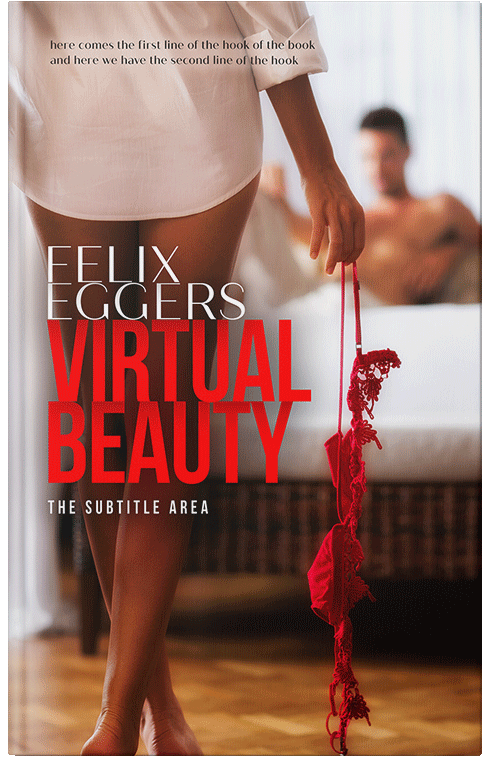 Front view of Premade Erotica Book Cover - Clam Shell