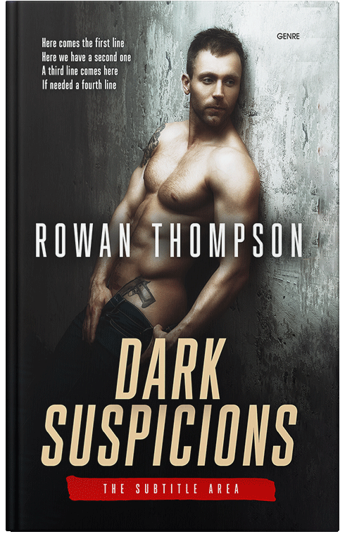 Front view of Premade Erotica Book Cover - Cocoa Brown