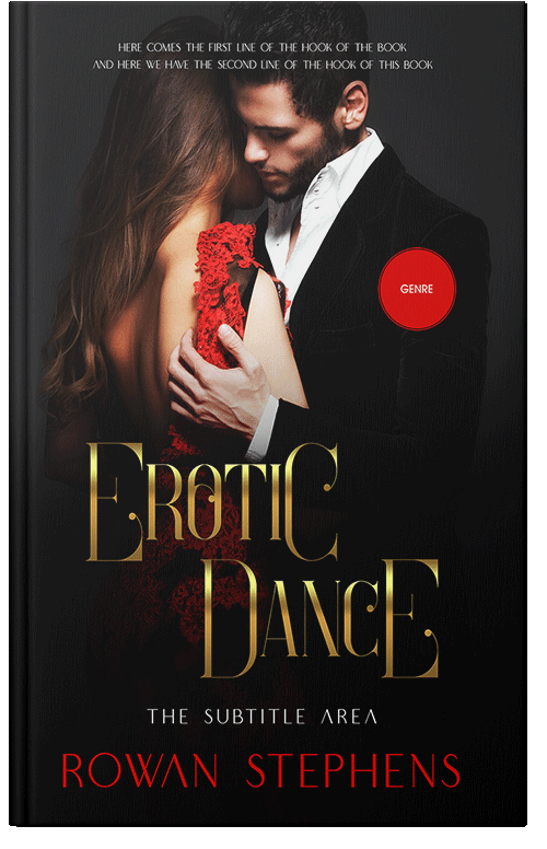 Front view of Premade Erotica Book Cover - Antique Brass