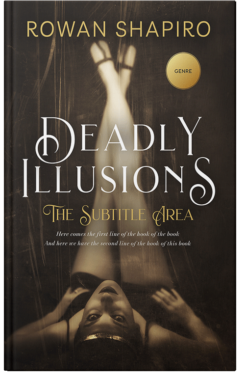 Front view of Premade Erotica Book Cover - Oil