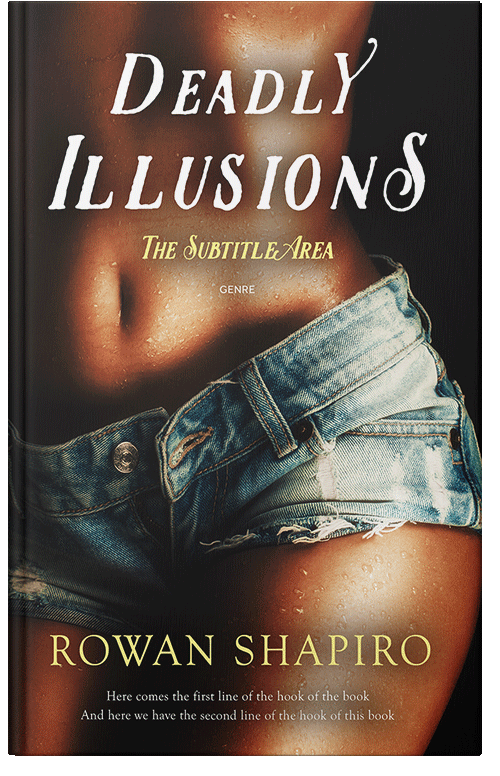 Front view of Premade Erotica Book Cover - Tan