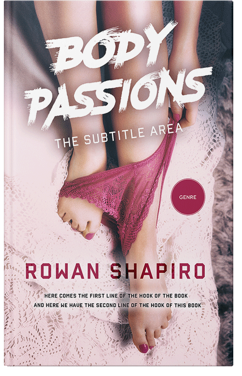 Front view of Premade Erotica Book Cover - Oyster Pink