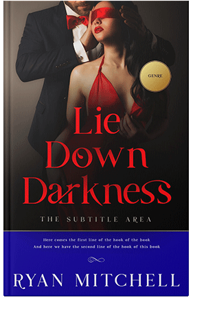 Pre Made Book Cover Red Damask