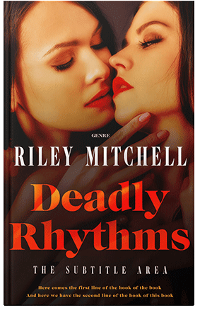 Pre Made Book Cover Red Damask