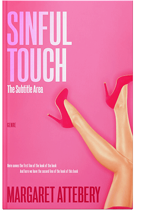 Pre Made Book Cover Tickle Me Pink