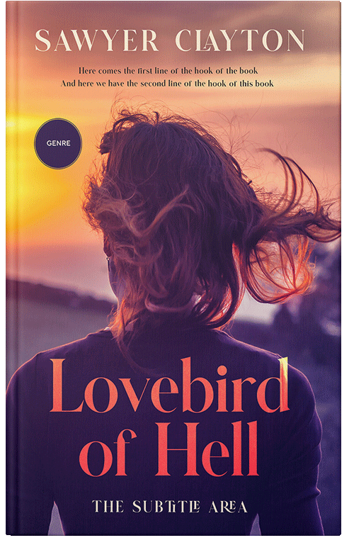 Front view of Premade Teen & Young Adult Book Cover - Apricot