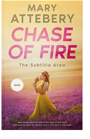 Pre Made Book Cover Gold Sand